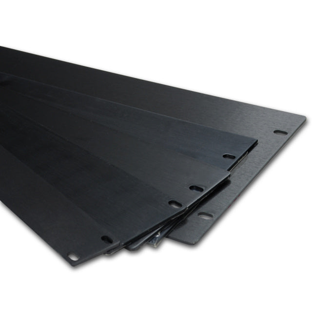 19" Flat Brushed Anodized 3mm Thick Aluminum Rack Panel Space Filler