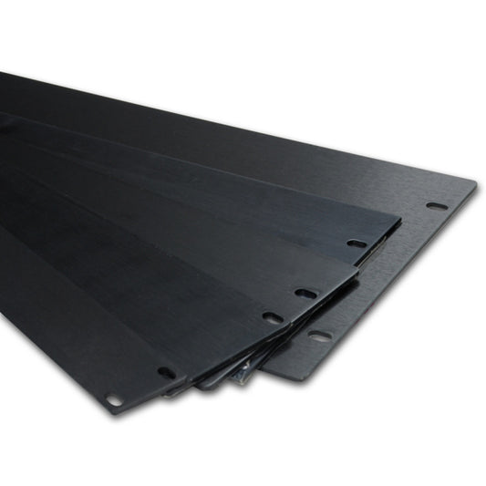 19" Flat Brushed Anodized 3mm Thick Aluminum Rack Panel Space Filler