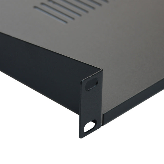 SP1U250 | 19" 1U Heavy-Duty Vented Steel Rack Mount Network Shelf (250mm Depth)