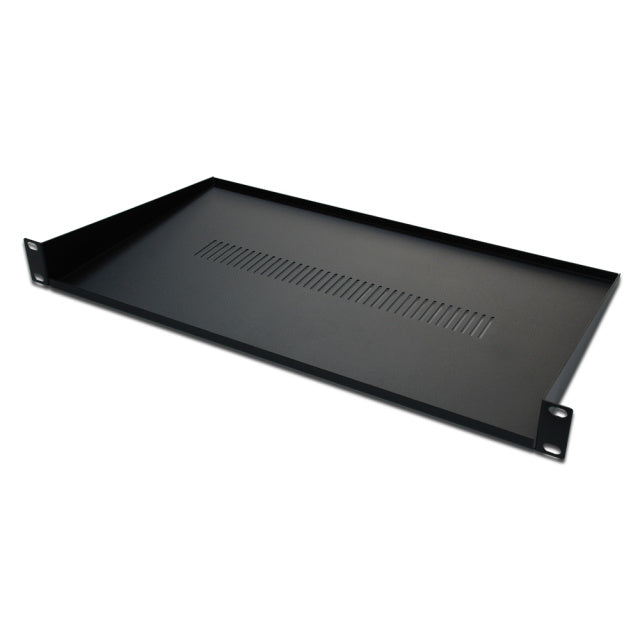 SP1U250 | 19" 1U Heavy-Duty Vented Steel Rack Mount Network Shelf (250mm Depth)