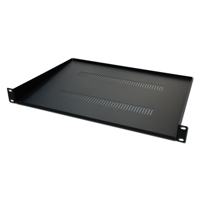 SP1U350 | 19" 1U Heavy-Duty Vented Steel Rack Mount Network Shelf (350mm Depth)