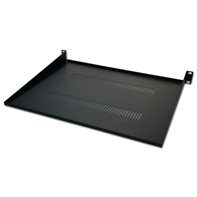 SP1U350 | 19" 1U Heavy-Duty Vented Steel Rack Mount Network Shelf (350mm Depth)