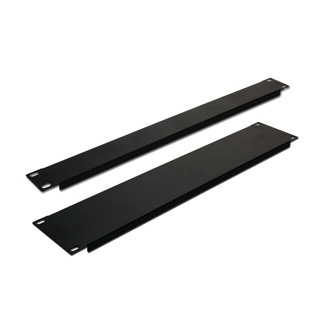 19" 1U 2U Steel Flanged Blank Rack Panel, Space Filler