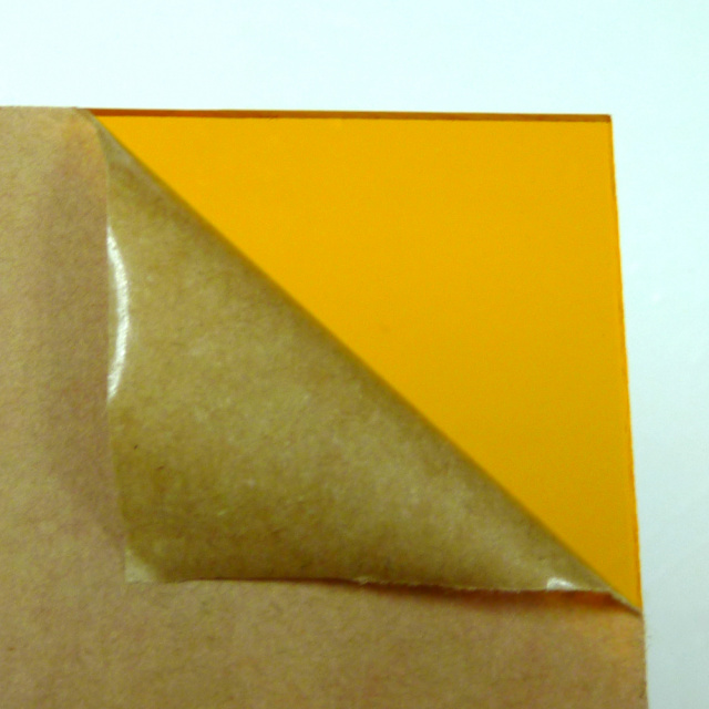 Transparent Orange Amber Acrylic Plexigrass Plastic Sheet  2.5mm