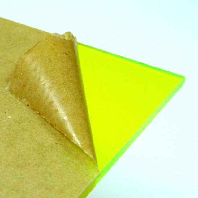 Transparent Fluorescent Green Acrylic  Plexigrass Plastic Sheet 2.5mm