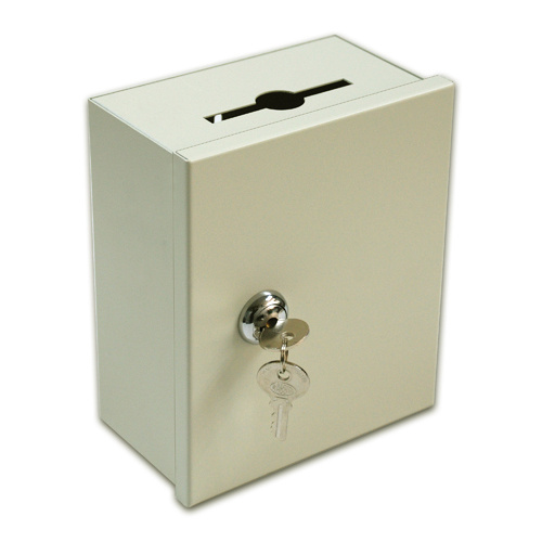 SD653  5"x6"x3" Wall Mount Key Drop Locking Box