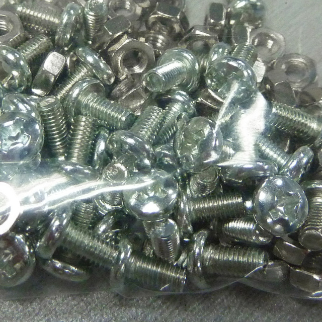 M3x6 Phillips Pan Head Steel Machine Screw and Nut