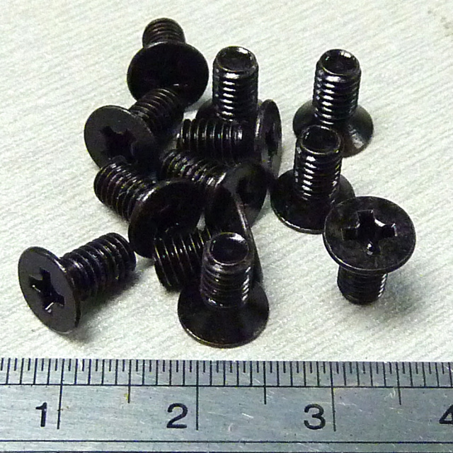 M4x8 Phillips Flat Head Steel Machine Screw